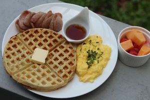 Longganisa and Waffle