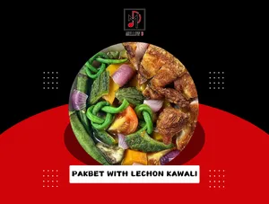 Pakbet with Lechon kawali